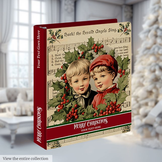 Old Fashioned Christmas Kids Ring Binder Gift (Old Fashioned Christmas Kids Ring Binder Gift)