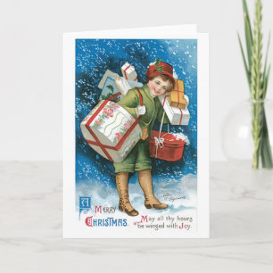 Old-fashioned Christmas, Lady Holiday Card