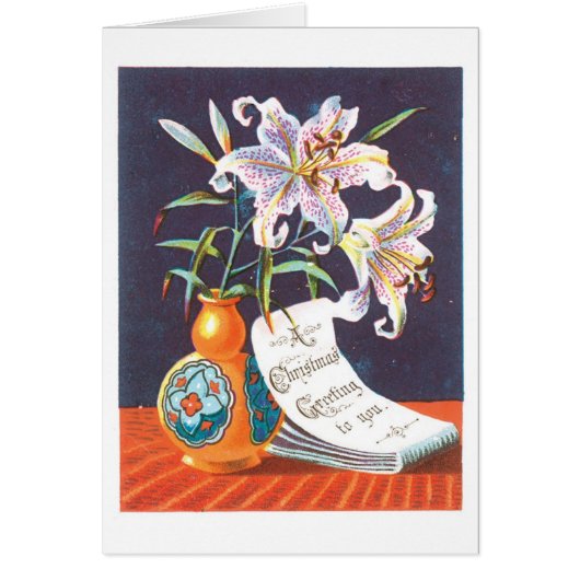 Old-fashioned Christmas, Lily Cards (Front)