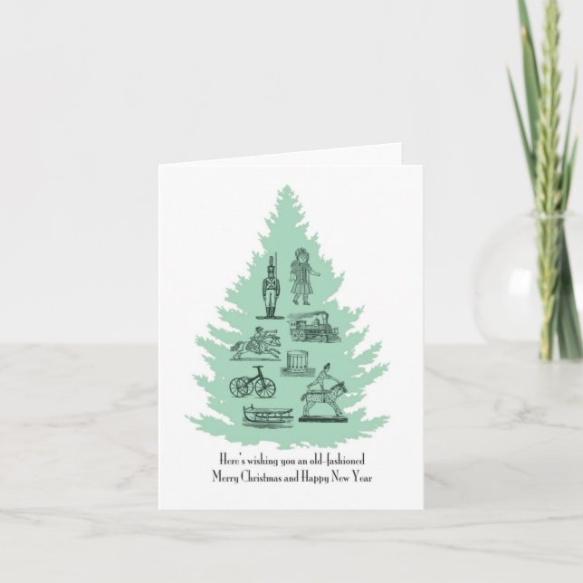 Old Fashioned Christmas note card (Front)