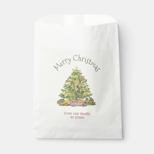 Old Fashioned Christmas Personalized Favor Bag
