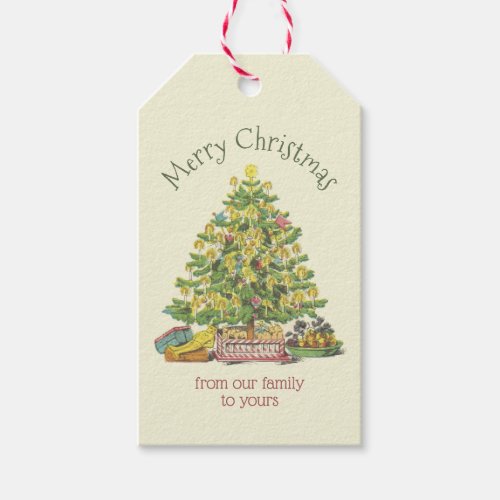 Old Fashioned Christmas Personalized Gift Tags