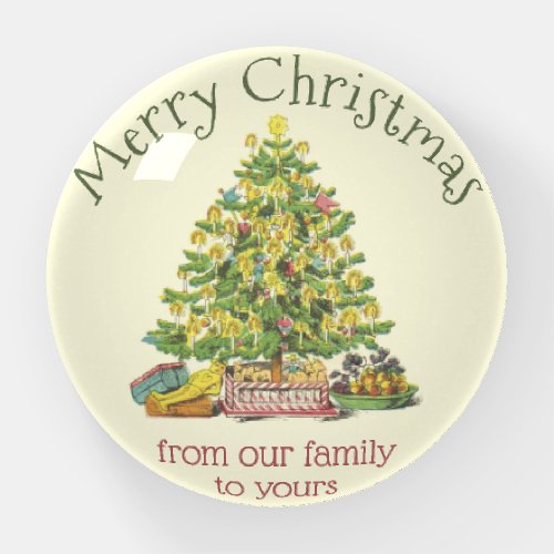 Old Fashioned Christmas Personalized Paperweight