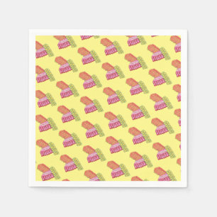 Old-Fashioned Christmas Ribbon Candy Holiday Sweet Napkins