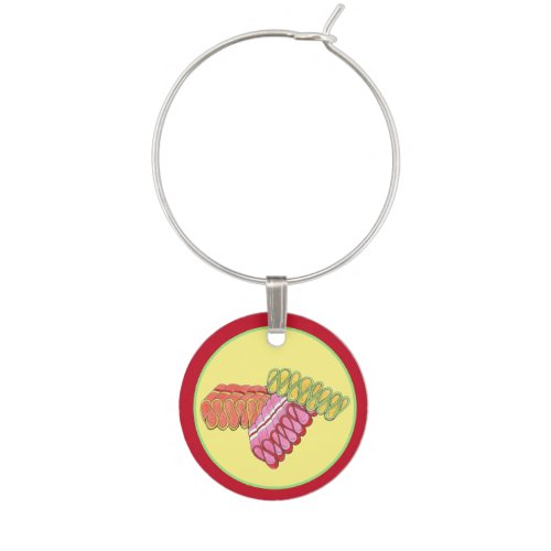 Old_Fashioned Christmas Ribbon Candy Holiday Sweet Wine Charm