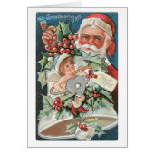 Old-fashioned Christmas, Santa & Angel (Front)