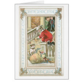 Old-fashioned Christmas, Santa & Dog (Front)