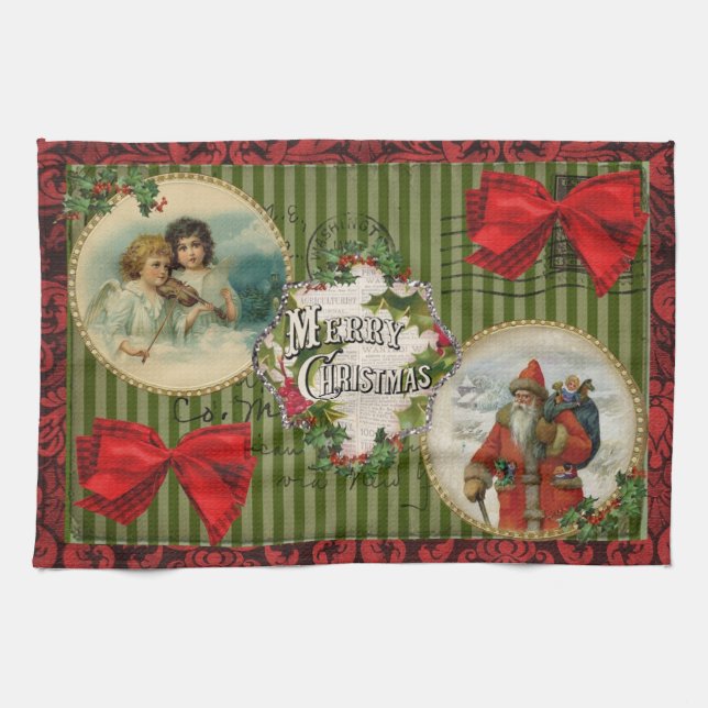 Old Fashioned Christmas Towel (Horizontal)
