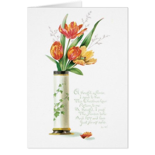 Old-fashioned Christmas, Tulips Cards (Front)