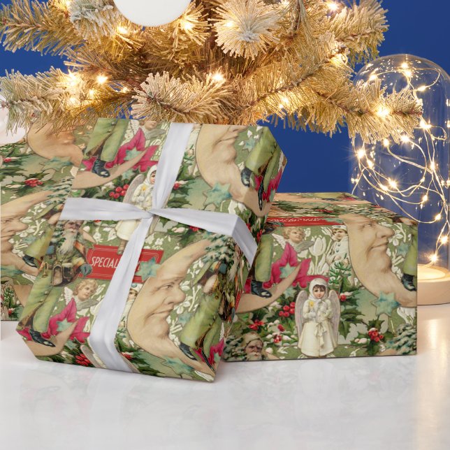 Old Fashioned Christmas Wrapping Paper (Holidays)