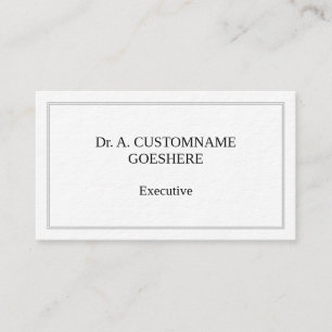 Old Fashioned & Classic Executive Business Card