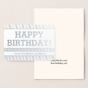 Old Fashioned, Classic "HAPPY BIRTHDAY" Card