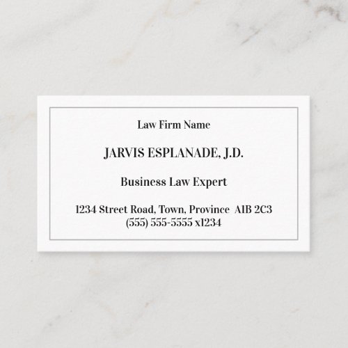 Old Fashioned Classic Style Business Card