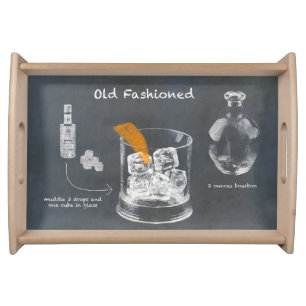 Old Fashioned Cocktail Serving Tray