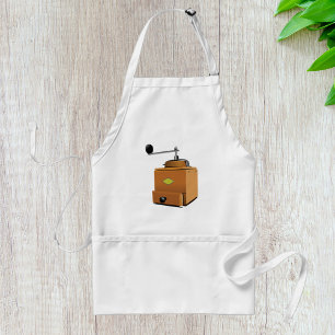 Old Fashioned Coffee Grinder Adult Apron