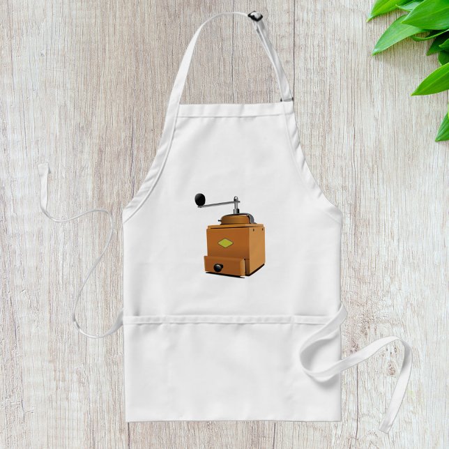 Old Fashioned Coffee Grinder Adult Apron (Creator Uploaded)