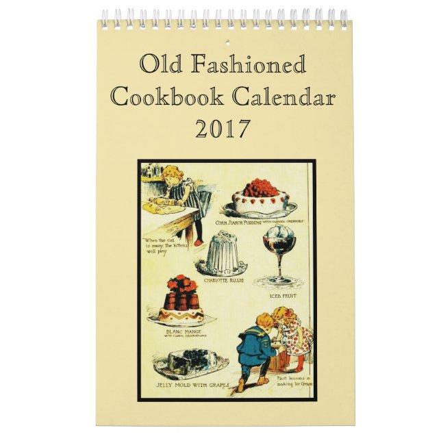 Old Fashioned Cookbook Calendar (Cover)