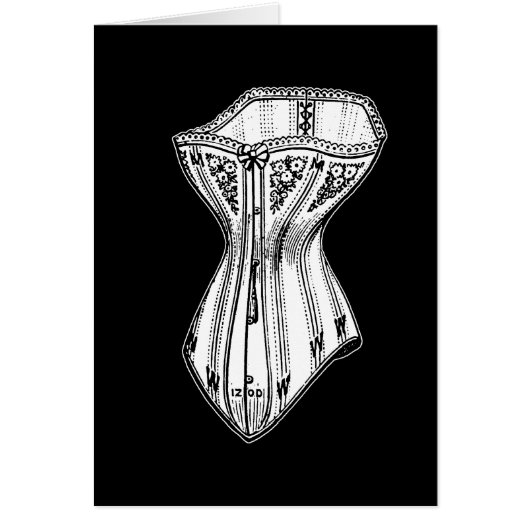 Old Fashioned Corset Cards (Front)