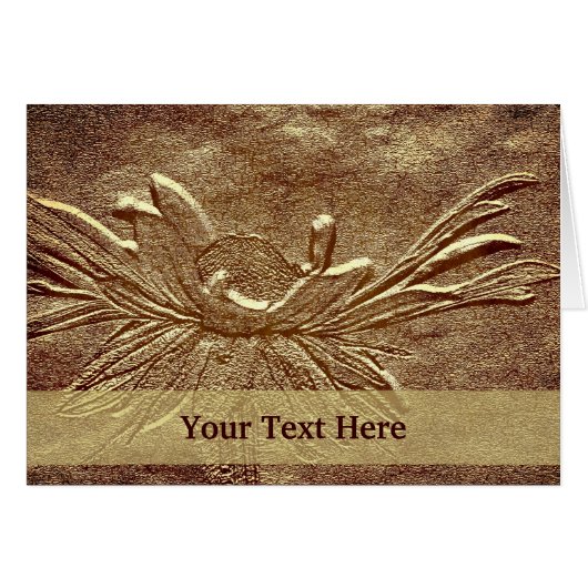 Old Fashioned Daisy Floral Photo Card (Front Horizontal)