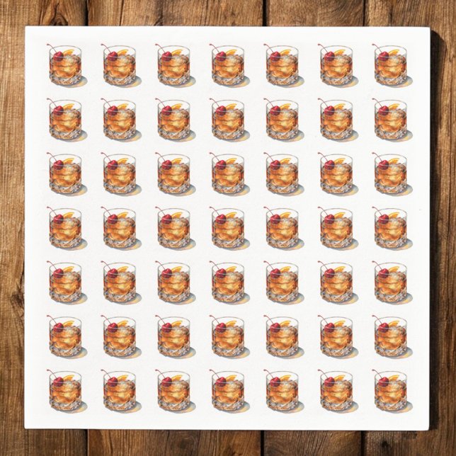 Old Fashioned Drink  Napkins (Creator Uploaded)