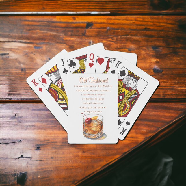Old Fashioned Drink Recipe Poker Cards (Creator Uploaded)