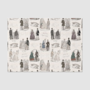 Old Fashioned Elegance Vintage French Fashion Tissue Paper