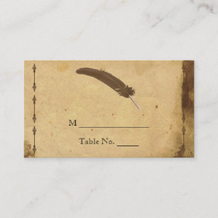 Old Fashioned Elegance Wedding Place Cards