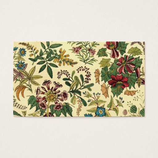 Customizable Old Fashioned Floral Abundance Business Card Templates