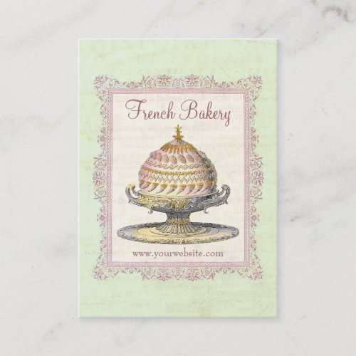 Old Fashioned French Bakery Vintage Business Card