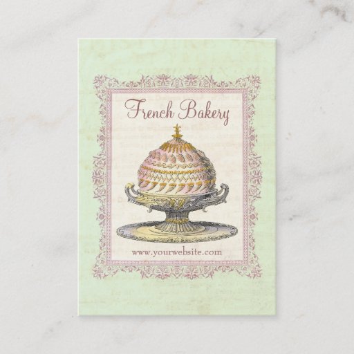 Customizable Old Fashioned French Bakery Vintage Business Card Templates