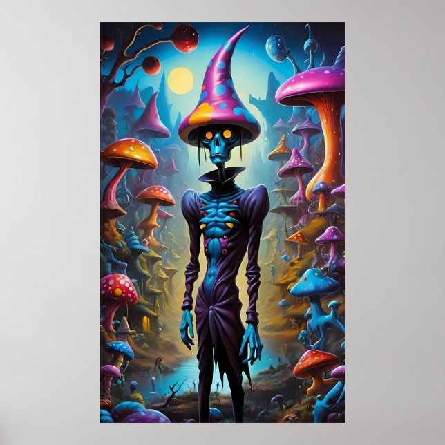  Old Fashioned Fungus Death Magic - Ken Gage Art Poster (Front)