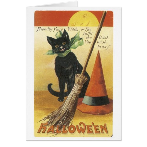 Old_fashioned Halloween Black cat