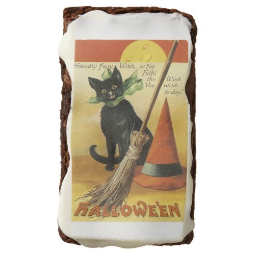 Old_fashioned Halloween Black cat Brownie