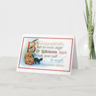 Old-fashioned Halloween Card