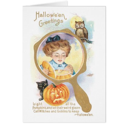 Old-fashioned Halloween Card