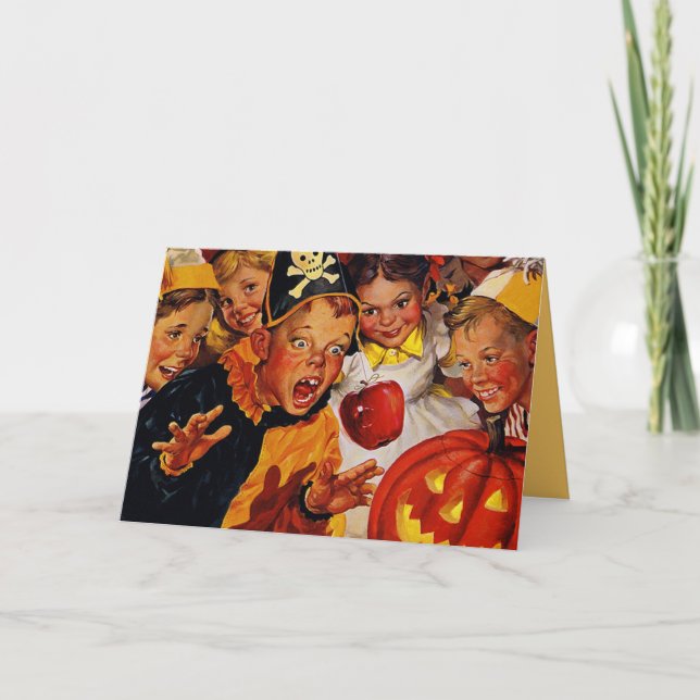 Old fashioned Halloween Card (Front)