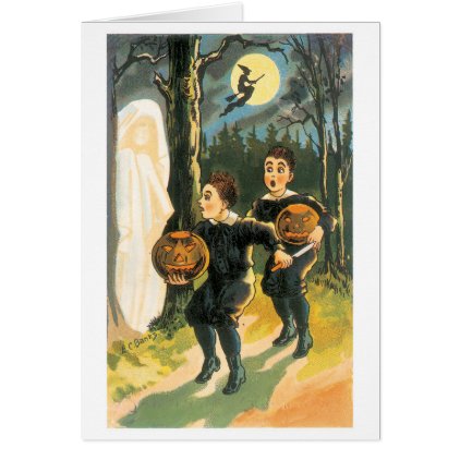 Old-fashioned Halloween Card