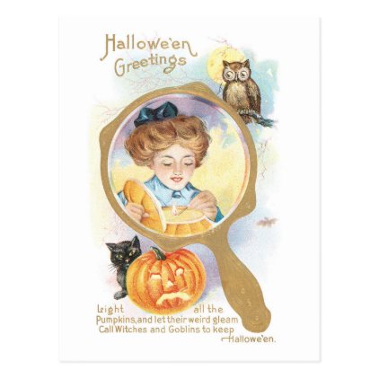 Old-fashioned Halloween Postcard