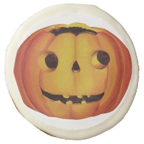 Old_fashioned Halloween Pumpkin jack_o_lantern Sugar Cookie