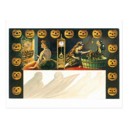 Old-fashioned Halloween, Pumpkin Postcard