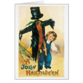 Old-fashioned Halloween, Scarecrow & child (Front)