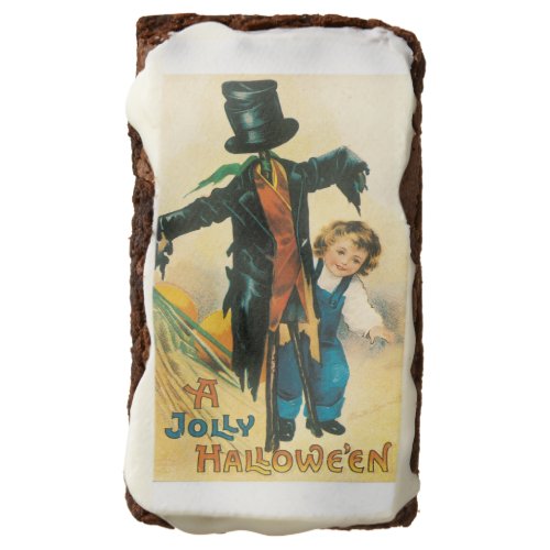 Old_fashioned Halloween Scarecrow  child Chocolate Brownie