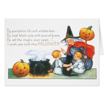 Old-fashioned Halloween, Witch Card