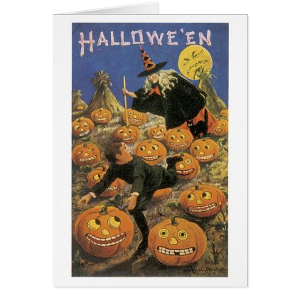 Old-fashioned Halloween, Witch Card