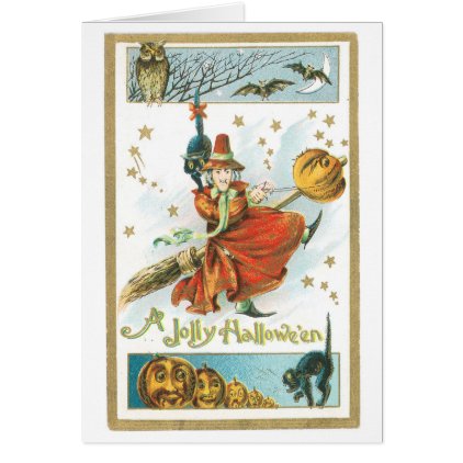 Old-fashioned Halloween, Witch Card