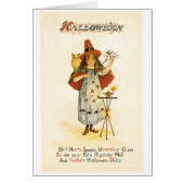 Old-fashioned Halloween, Witch girl with Owl (Front)