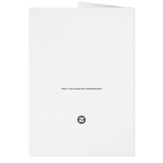 Old-fashioned Halloween, Witch with Black cat (Back)