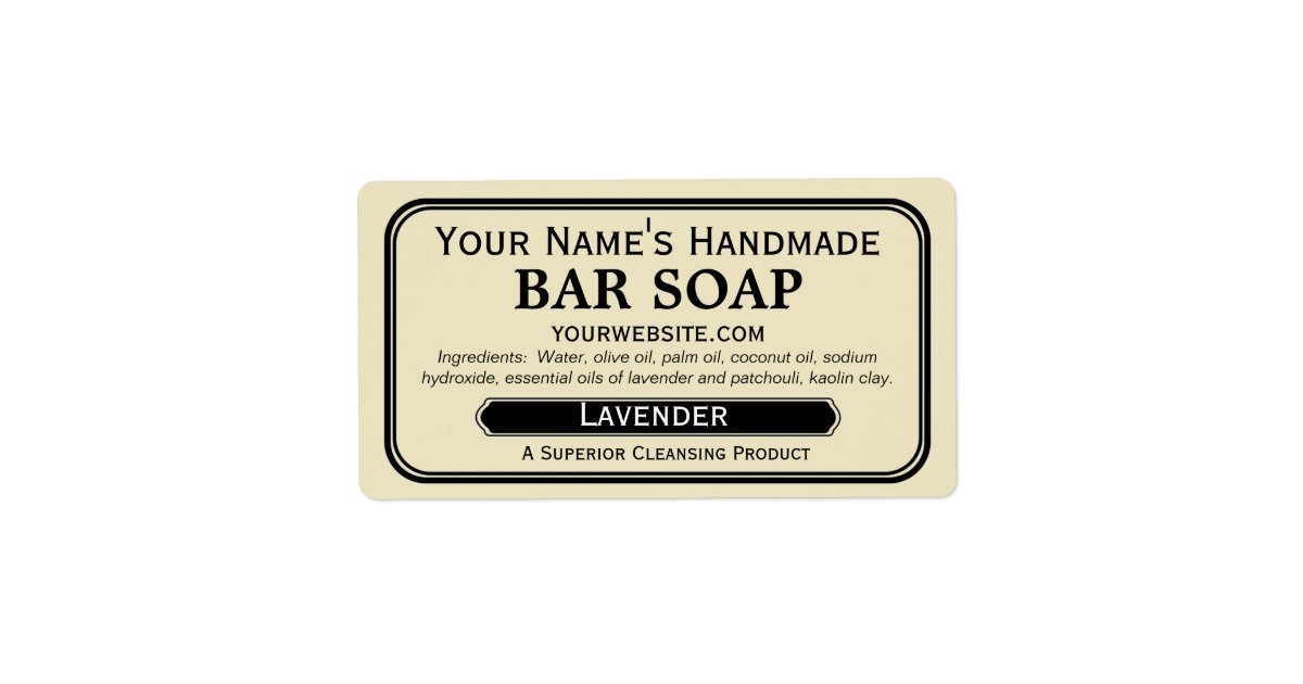 Old Fashioned Handmade Soap Labels for Soapmaking