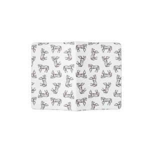 Old Fashioned Horses Pattern Vintage Horse Art Passport Holder