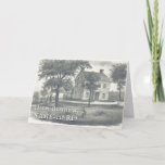 [ Thumbnail: Old Fashioned House Vintage Look Birthday Card ]